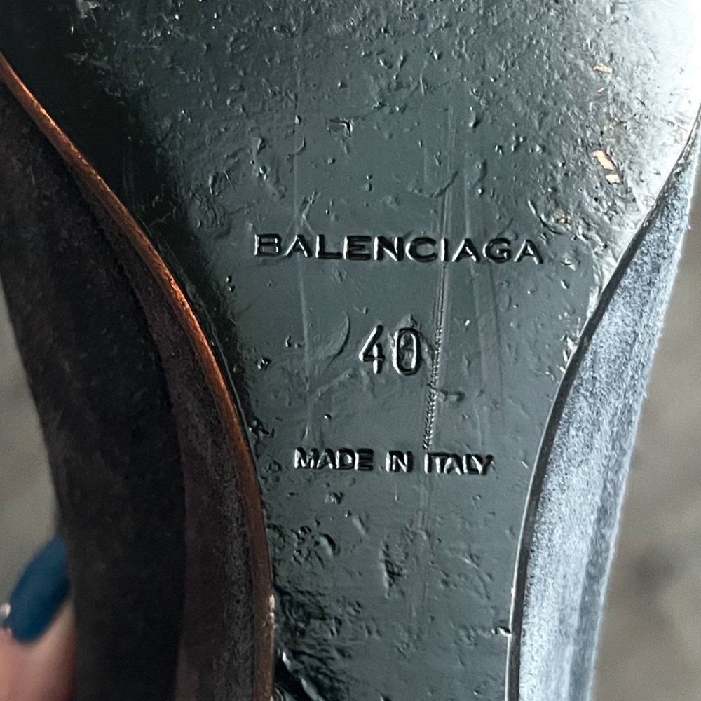 Balenciaga Black Leather Sole